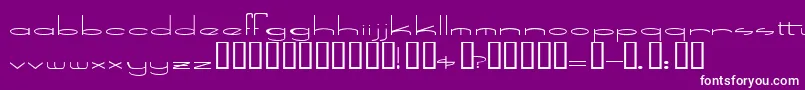 SpeedBowling Font – White Fonts on Purple Background