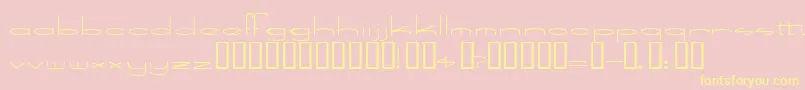 SpeedBowling Font – Yellow Fonts on Pink Background
