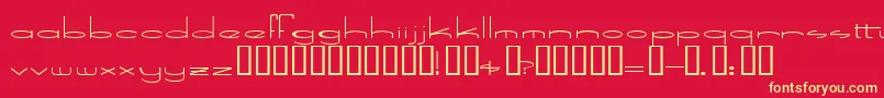 SpeedBowling Font – Yellow Fonts on Red Background