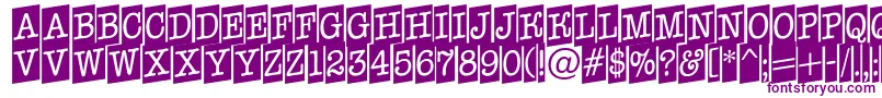 AOldtypernrcmup Font – Purple Fonts on White Background