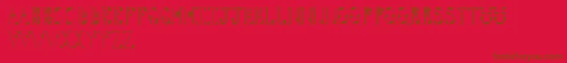 fuente Tightline – Fuentes Marrones Sobre Fondo Rojo
