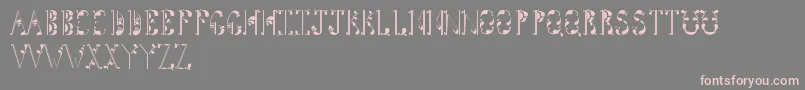 Tightline Font – Pink Fonts on Gray Background