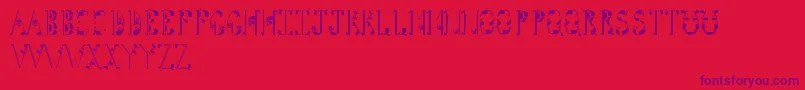 Tightline Font – Purple Fonts on Red Background