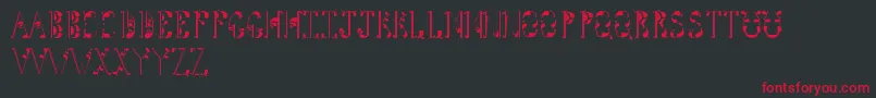 Tightline Font – Red Fonts on Black Background