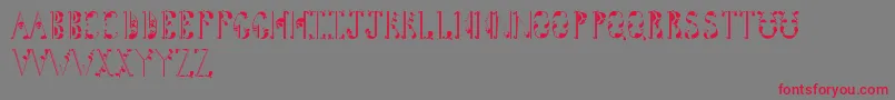 Tightline Font – Red Fonts on Gray Background