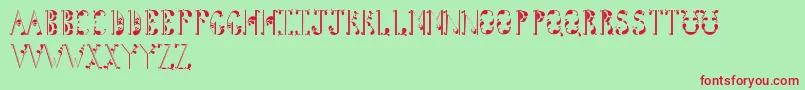 Tightline Font – Red Fonts on Green Background