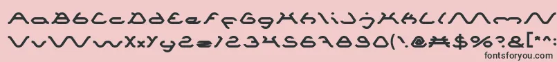 Spider Font – Black Fonts on Pink Background