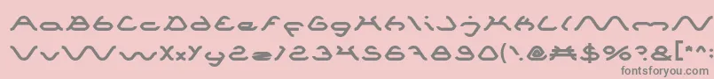 フォントSpider – ピンクの背景に灰色の文字