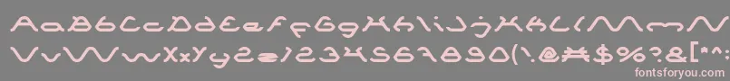 Spider Font – Pink Fonts on Gray Background