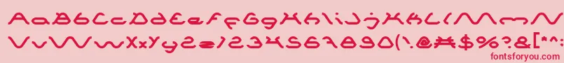 Spider Font – Red Fonts on Pink Background