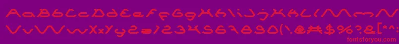 Spider Font – Red Fonts on Purple Background