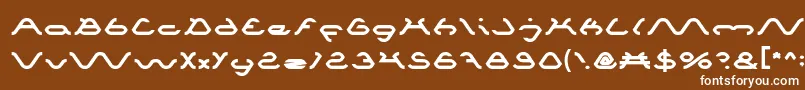 フォントSpider – 茶色の背景に白い文字