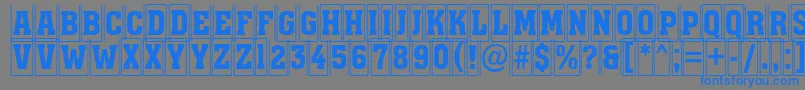 AAssuantitulcmfr Font – Blue Fonts on Gray Background