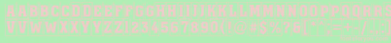 AAssuantitulcmfr Font – Pink Fonts on Green Background