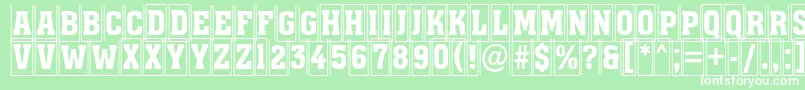 AAssuantitulcmfr Font – White Fonts on Green Background