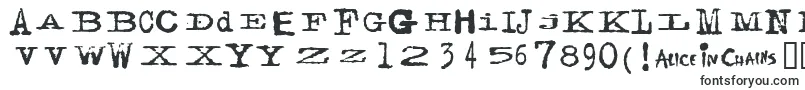 Шрифт Facerg ffy – широкие шрифты