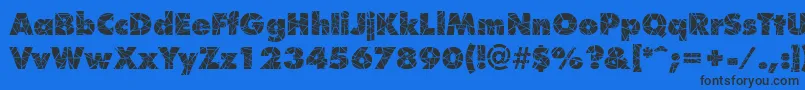 Shatter Font – Black Fonts on Blue Background