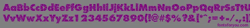 Shatter Font – Purple Fonts on Gray Background
