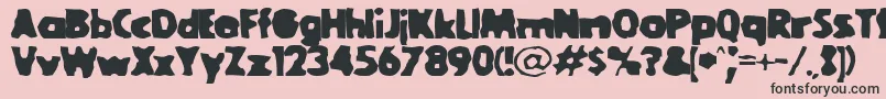 Goolbl Font – Black Fonts on Pink Background