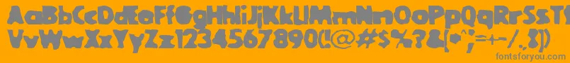 Goolbl Font – Gray Fonts on Orange Background