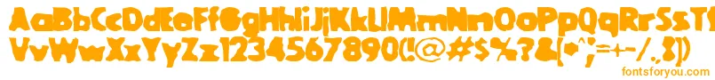 Goolbl Font – Orange Fonts on White Background