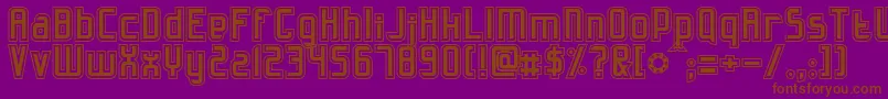 Slidfisk Font – Brown Fonts on Purple Background
