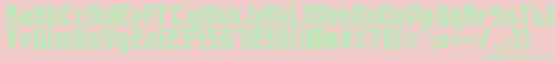 Slidfisk Font – Green Fonts on Pink Background