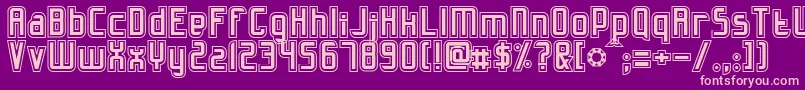 Slidfisk Font – Pink Fonts on Purple Background