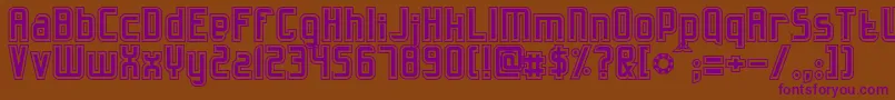Slidfisk Font – Purple Fonts on Brown Background