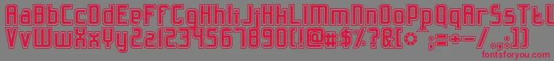 Slidfisk Font – Red Fonts on Gray Background