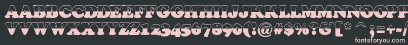 Cooper4 Font – Pink Fonts on Black Background
