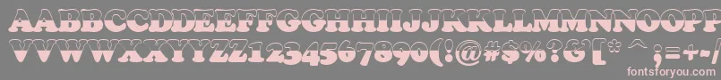 Cooper4 Font – Pink Fonts on Gray Background