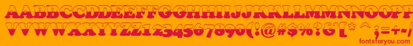 Cooper4 Font – Red Fonts on Orange Background