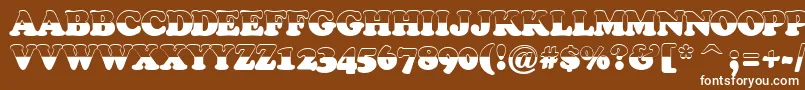 Cooper4 Font – White Fonts on Brown Background