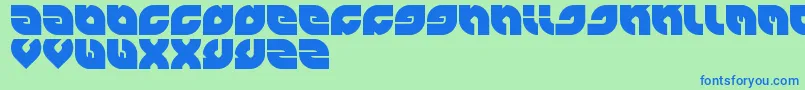 Perfect Font – Blue Fonts on Green Background