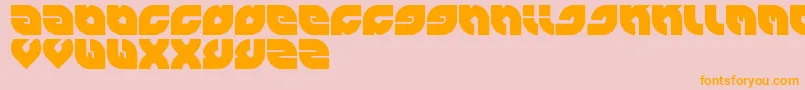 Perfect Font – Orange Fonts on Pink Background