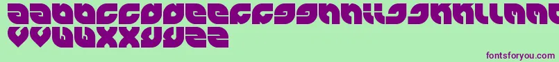 Perfect Font – Purple Fonts on Green Background