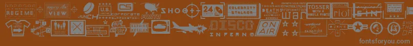 fuente Apocalypso – Fuentes Grises Sobre Fondo Marrón
