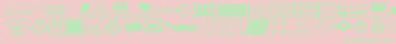 Apocalypso Font – Green Fonts on Pink Background