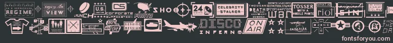 Apocalypso Font – Pink Fonts on Black Background