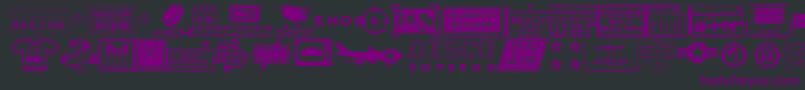 Apocalypso Font – Purple Fonts on Black Background
