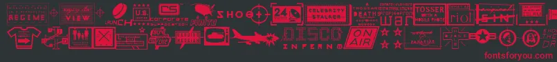 Apocalypso Font – Red Fonts on Black Background