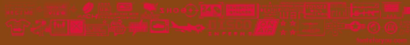 Apocalypso Font – Red Fonts on Brown Background