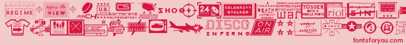 Apocalypso Font – Red Fonts on Pink Background