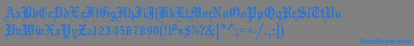 Mariageantd-Schriftart – Blaue Schriften auf grauem Hintergrund