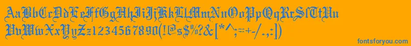 fuente Mariageantd – Fuentes Azules Sobre Fondo Naranja