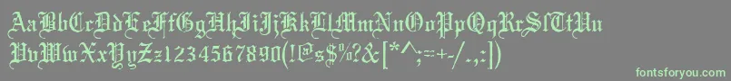 Mariageantd-Schriftart – Grüne Schriften auf grauem Hintergrund