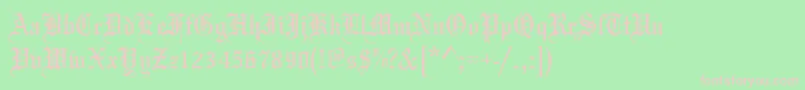 フォントMariageantd – 緑の背景にピンクのフォント
