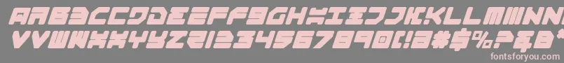Omega3i Font – Pink Fonts on Gray Background