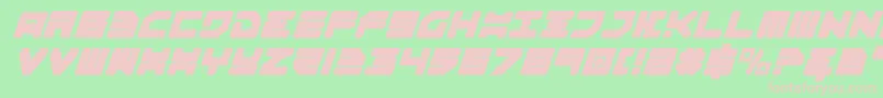 Omega3i Font – Pink Fonts on Green Background